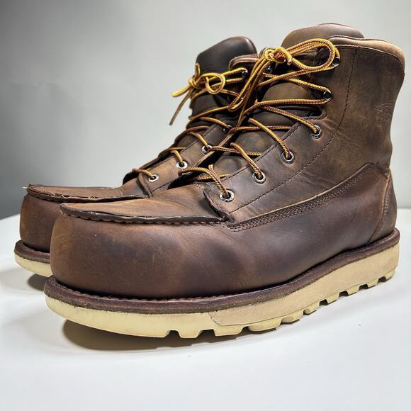 Red Wing 2440 Safety Toe Work Boots Men’s 12 EE Wide Moc Toe Leather main image 10